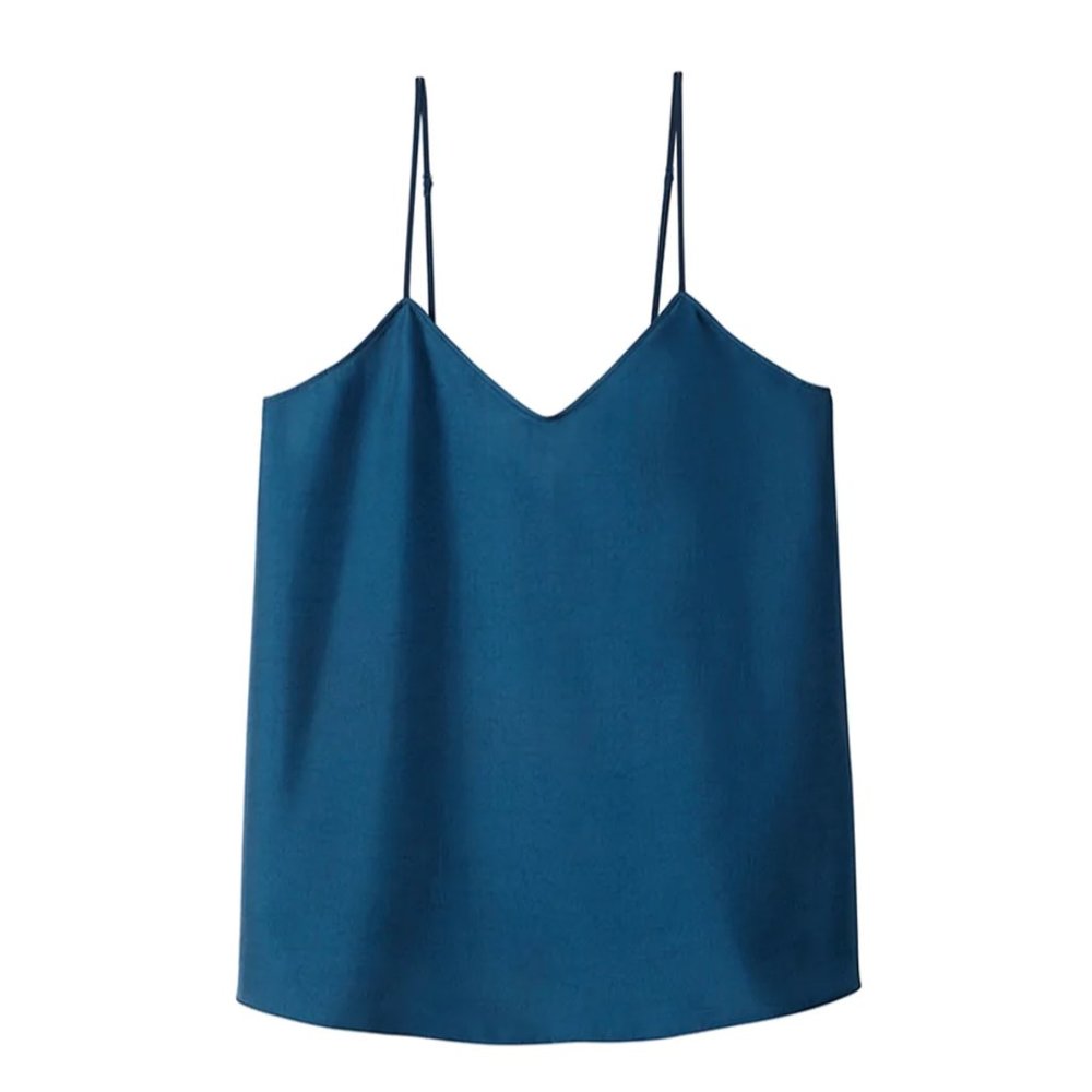 Tibi Mendini twill cami, size L, $40.